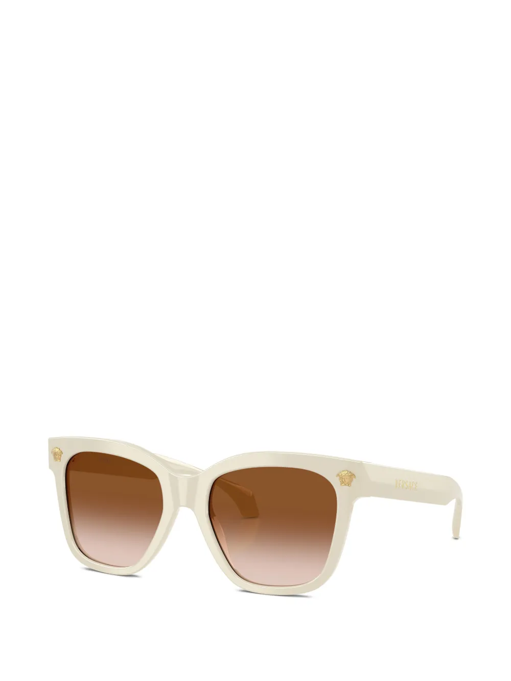 Versace Eyewear Zonnebril met Medusa logo Beige