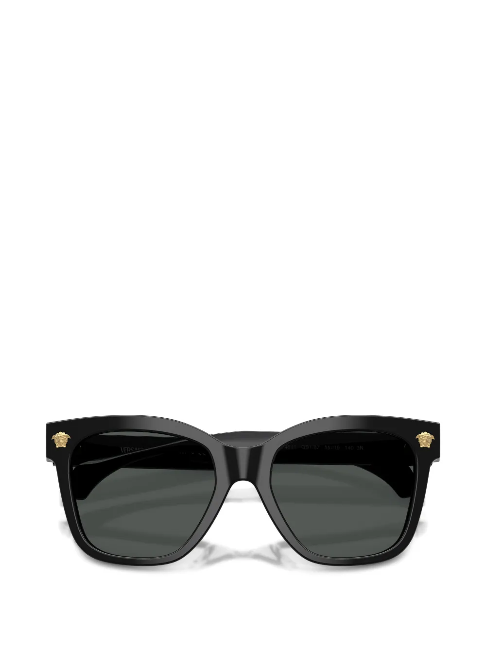 Versace Eyewear Medallion zonnebril met vierkant montuur Zwart