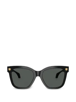 Versace Eyewear Greca-panel sunglasses Versace Eyewear Greca-panel Sunglasses | Black | FARFETCH main image 4