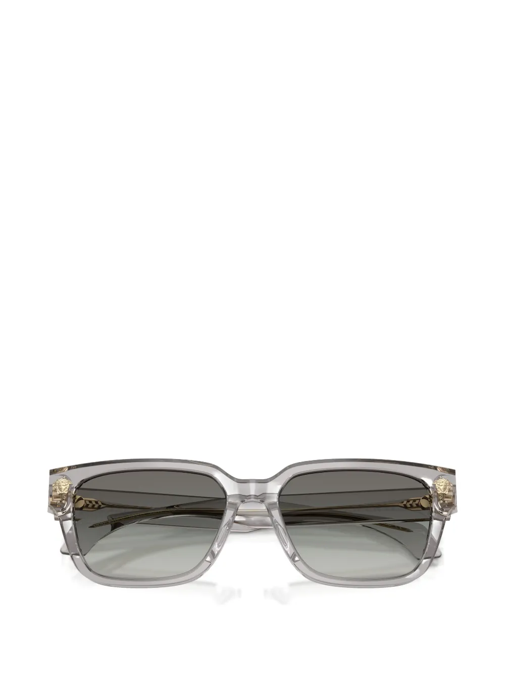 Versace Eyewear Zonnebril met rechthoekig montuur Grijs