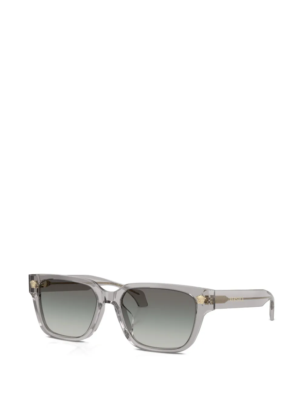 Versace Eyewear Zonnebril met rechthoekig montuur Grijs