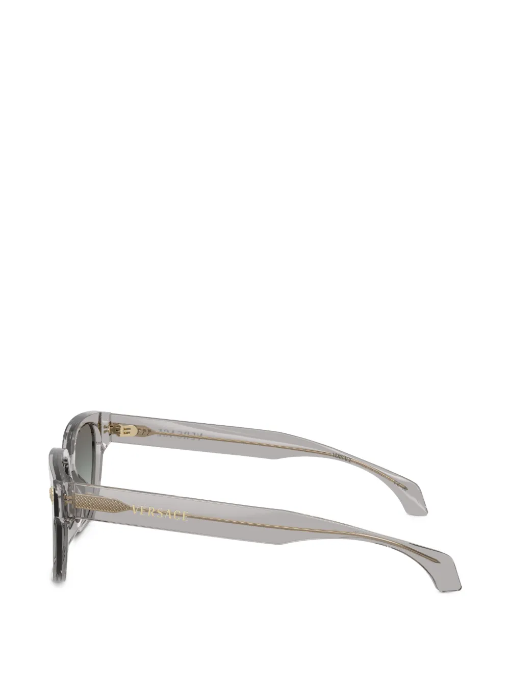 Versace Eyewear Zonnebril met rechthoekig montuur Grijs