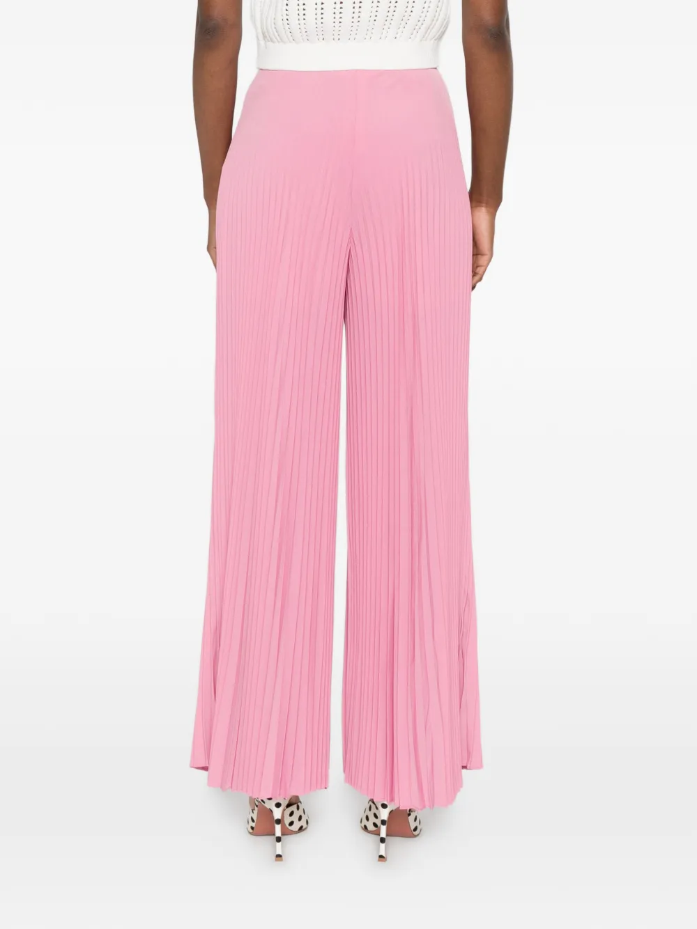 TWINSET Palazzo plooibroek Roze