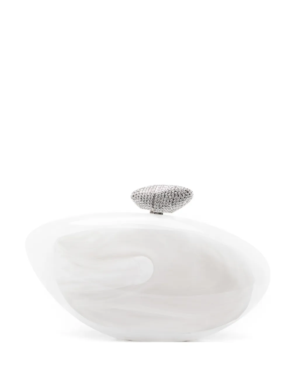 Benedetta Bruzziches Armonia embellished clutch bag - Bianco