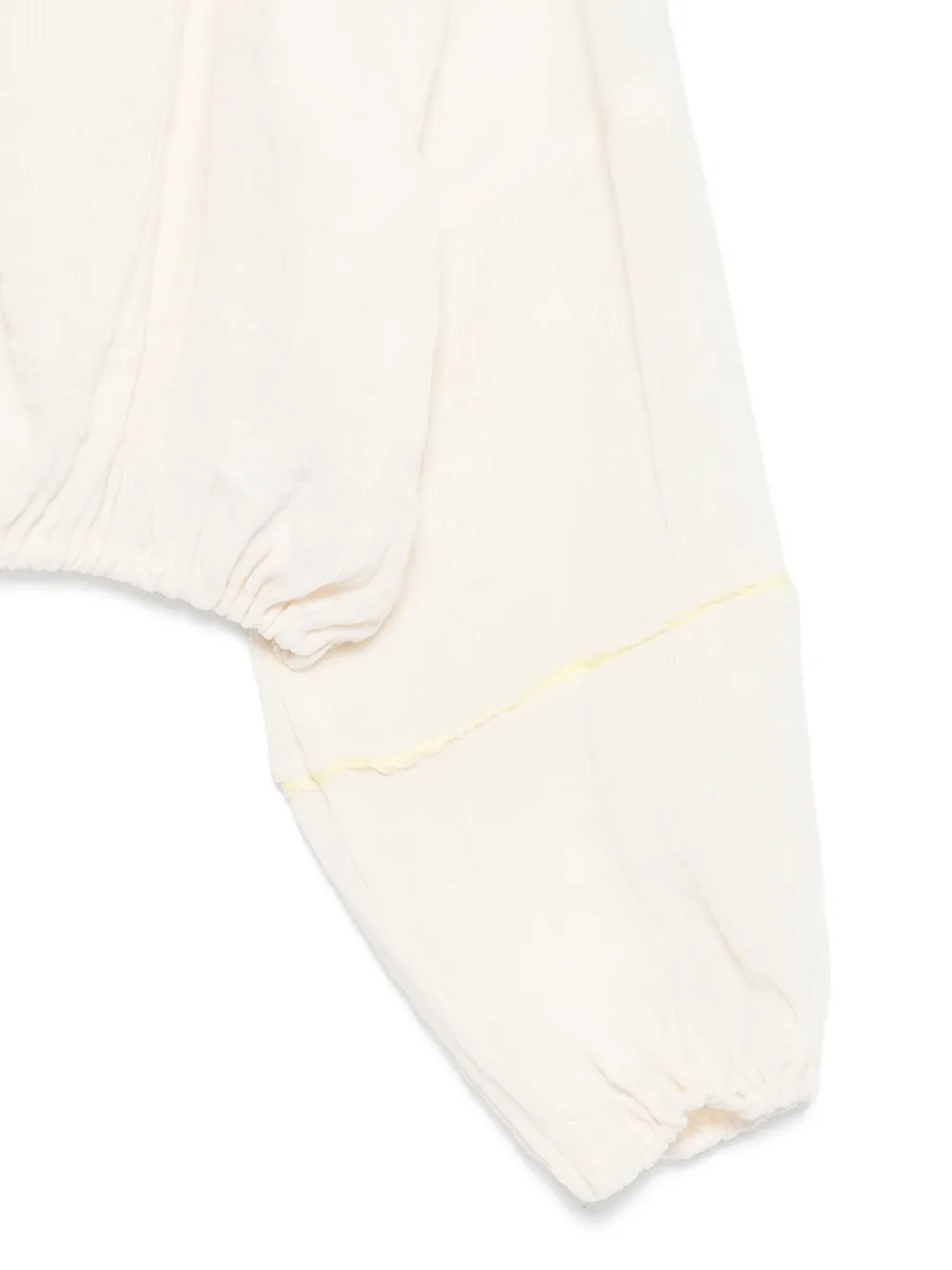  Msgm Kids Long-sleeve Crop Top - Neutrals 