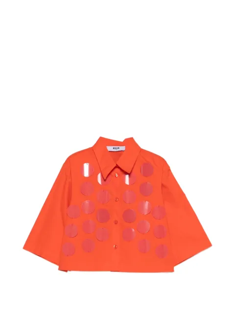 MSGM Kids sequin-embellished shirt