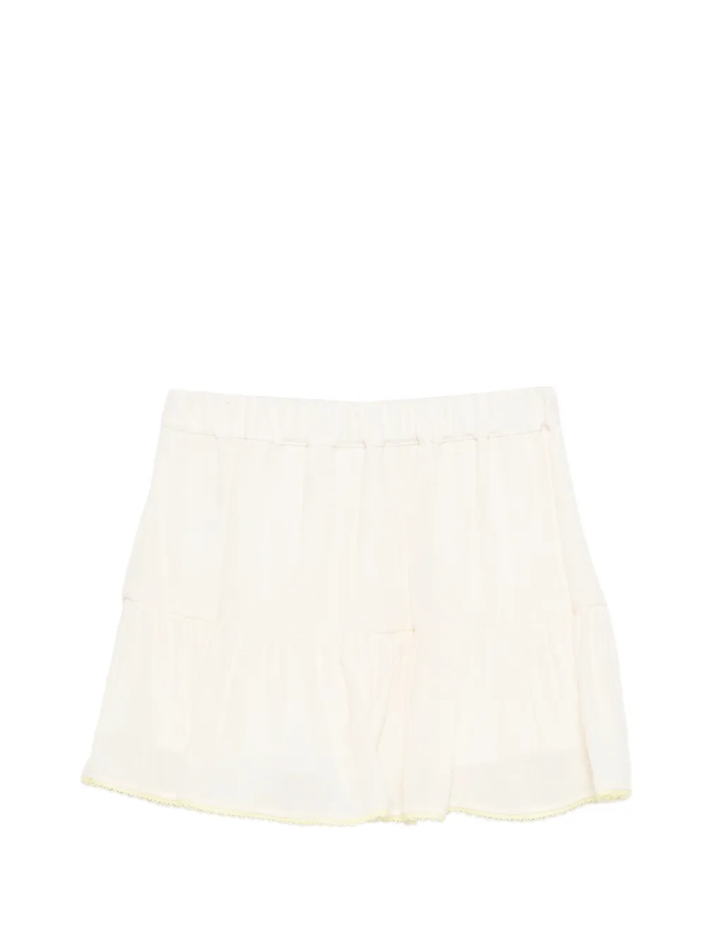 MSGM Kids tiered skirt - Toni neutri