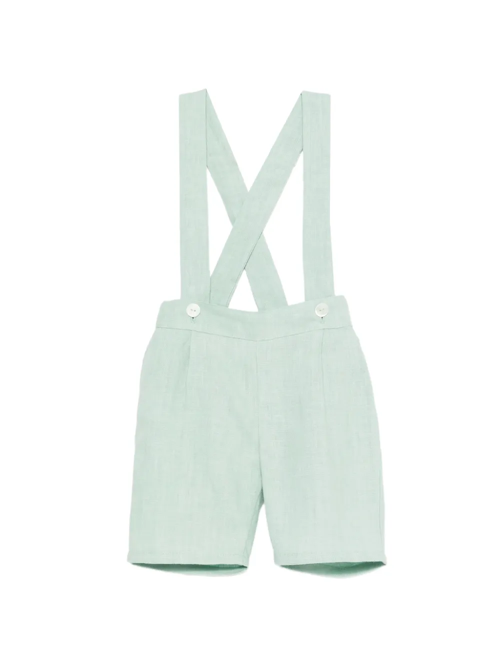 Mariella Ferrari suspender-straps shorts - Verde