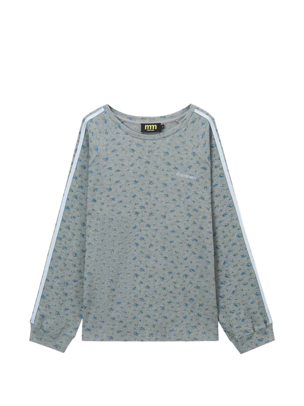 Mini Cream Langarmshirt mit Blumen-Print - Grau