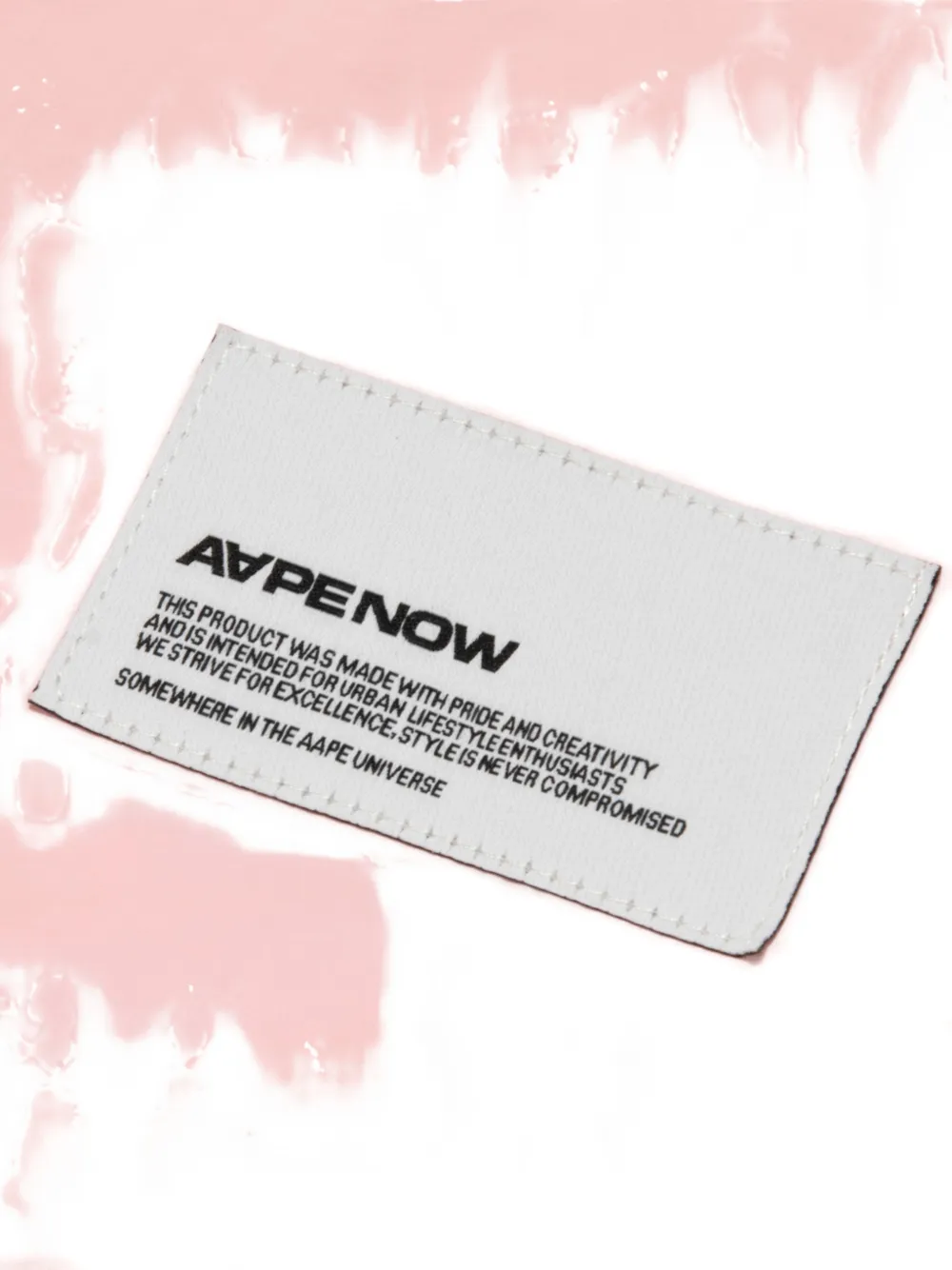 AAPE BY *A BATHING APE Jack met capuchon en logodetail Roze