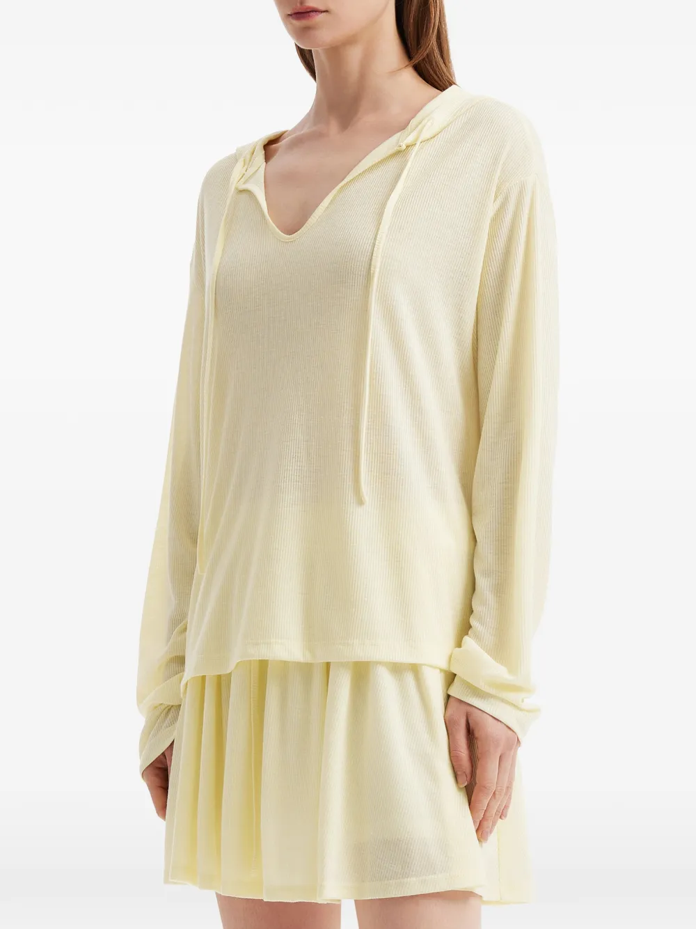  Tout A Coup Fine-ribbed Skirt (set Of Two) - Yellow 