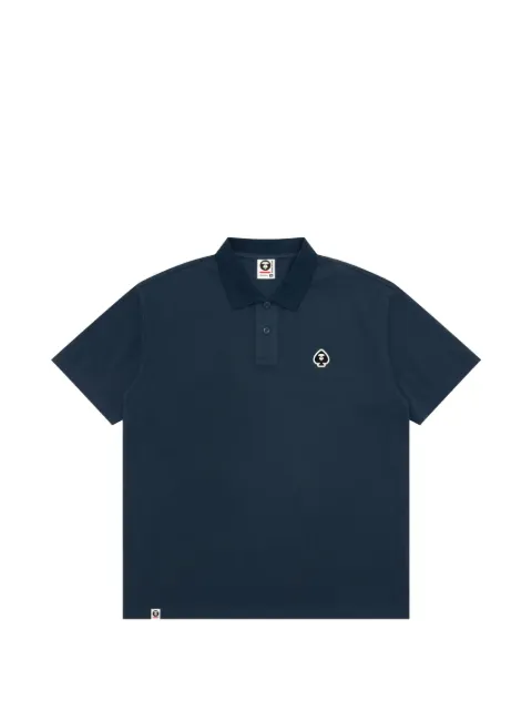AAPE BY *A BATHING APE® logo-detail short-sleeve polo shirt
