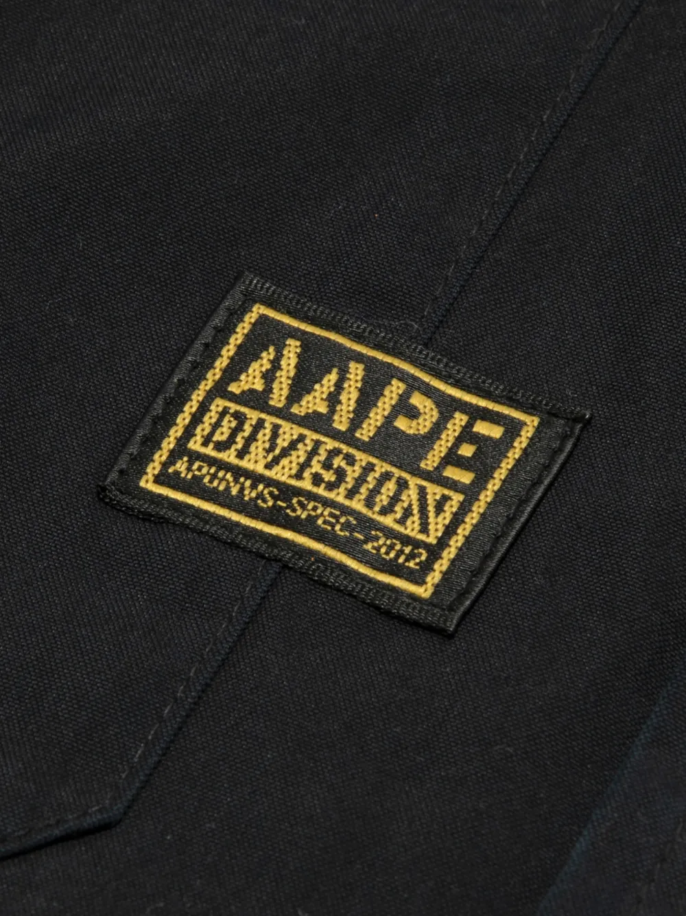 AAPE BY *A BATHING APE Overhemd met logopatch Zwart