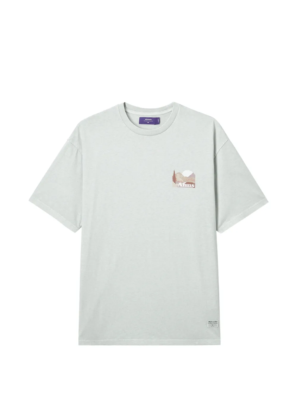 Aftermaths T-shirt Mit Grafischem Print In Gray