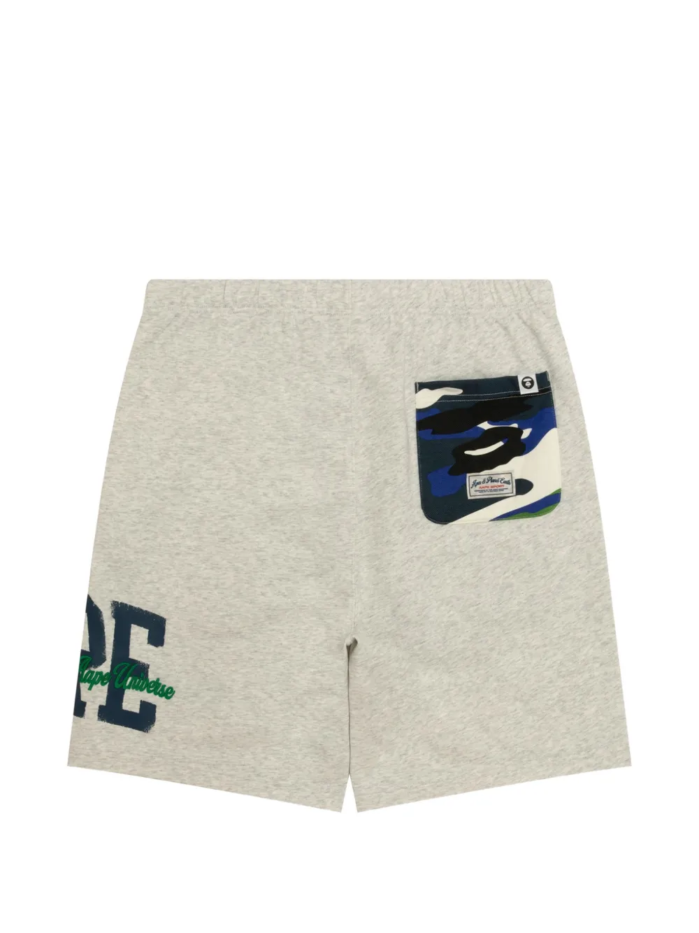 Camouflage-Pocket Logo-Embroidered Shorts