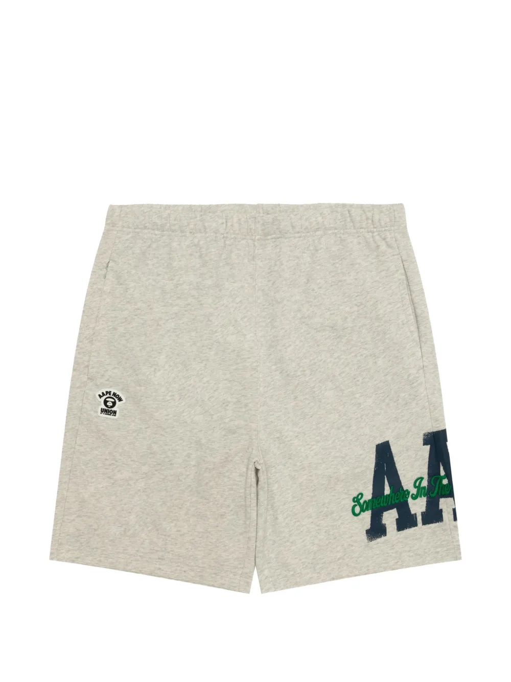 AAPE BY *A BATHING APE® Shorts con ricamo - Grigio