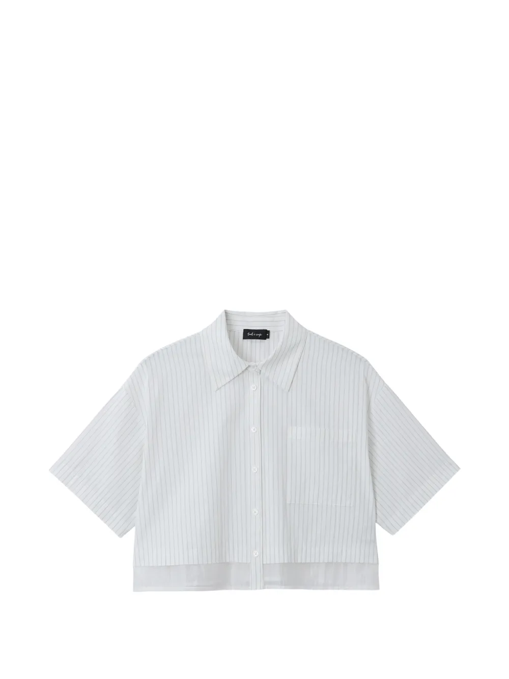 tout a coup Gestreiftes Hemd - Weiß