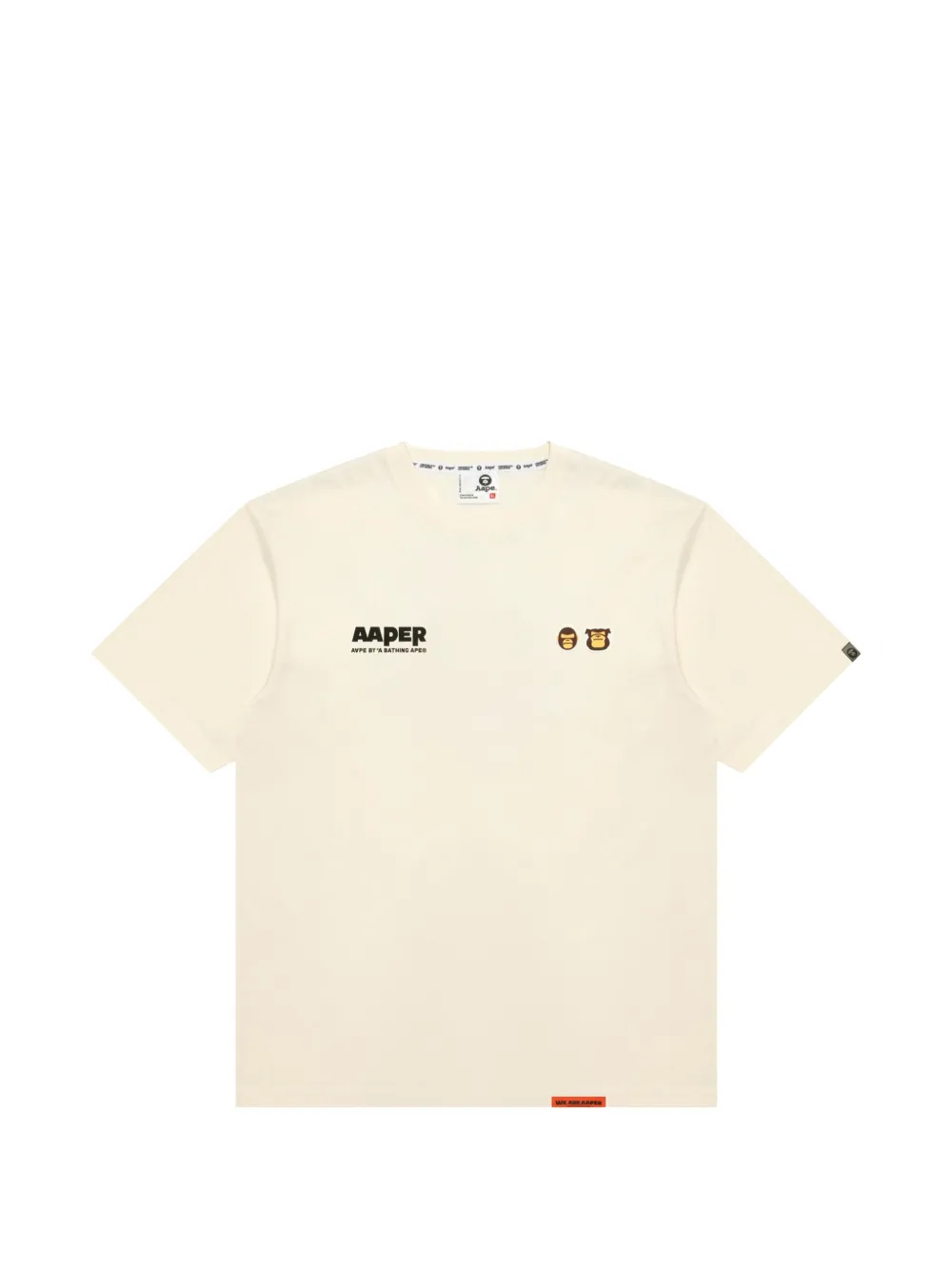 AAPE BY *A BATHING APE® T-shirt con logo - Toni neutri
