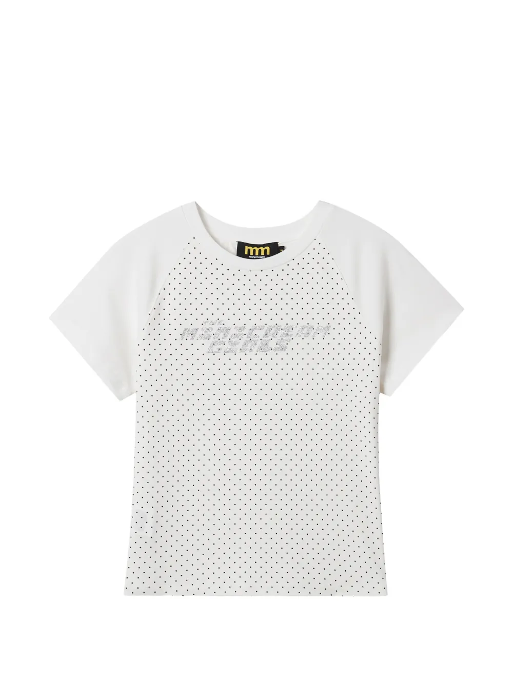 Mini Cream T-shirt a pois - Bianco