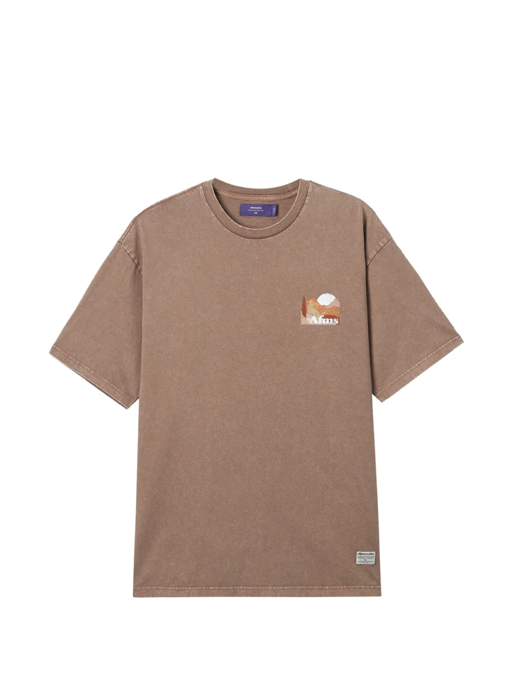 Aftermaths T-shirt Mit Grafischem Print In Brown