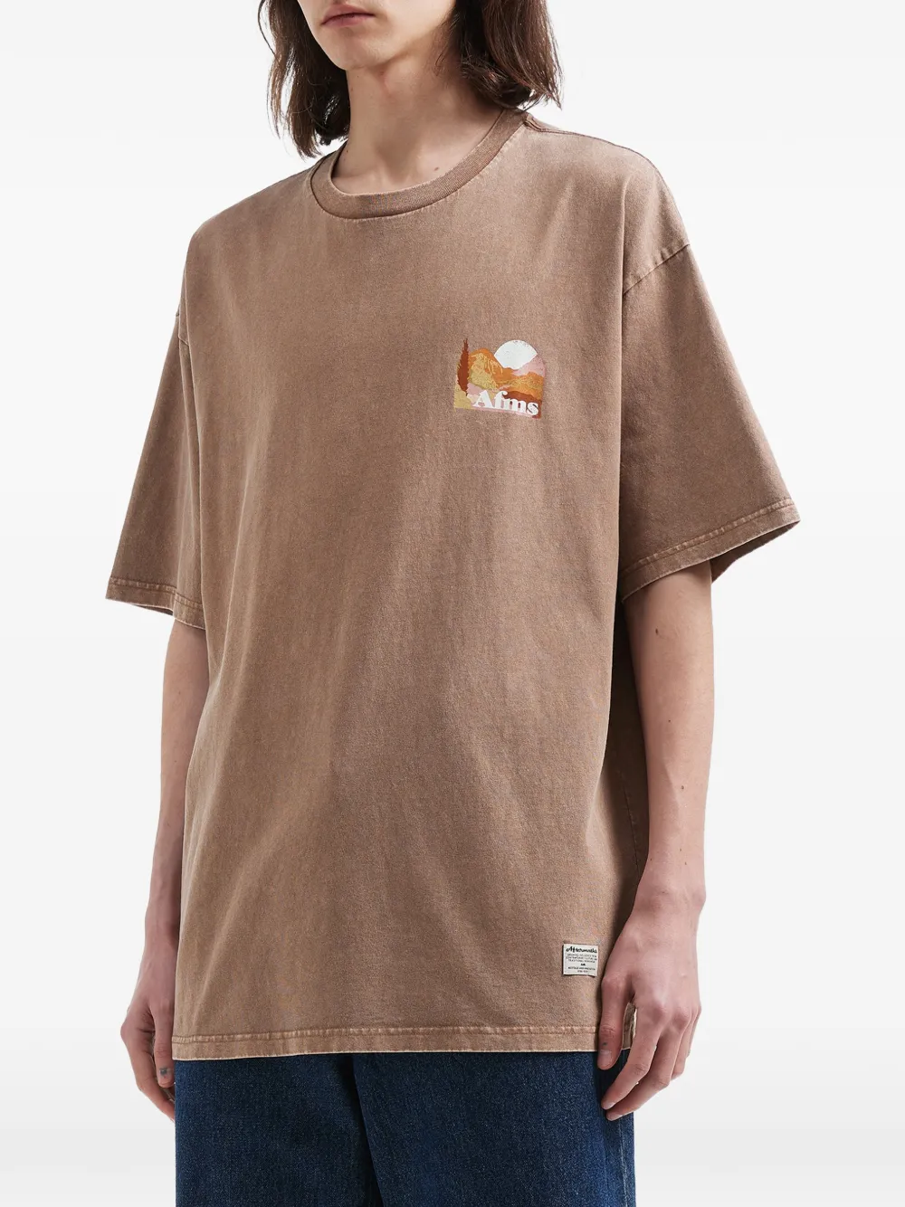  Aftermaths Graphic-print T-shirt - Brown 
