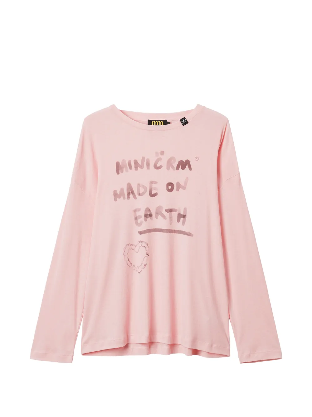 Mini Cream T-shirt con stampa - Rosa