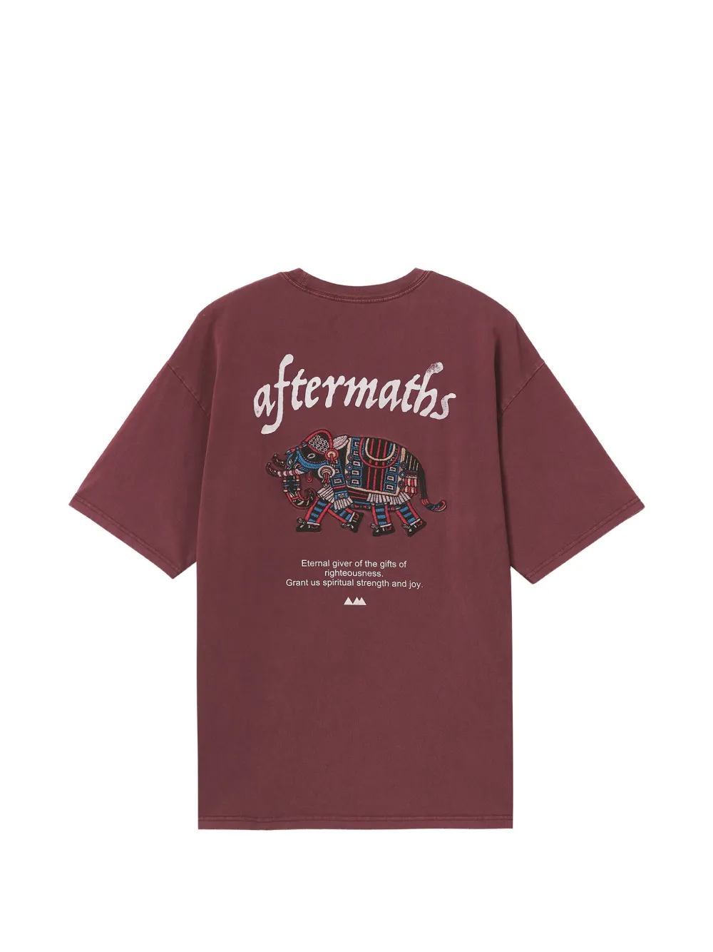 Elephant-Embroidered T-Shirt