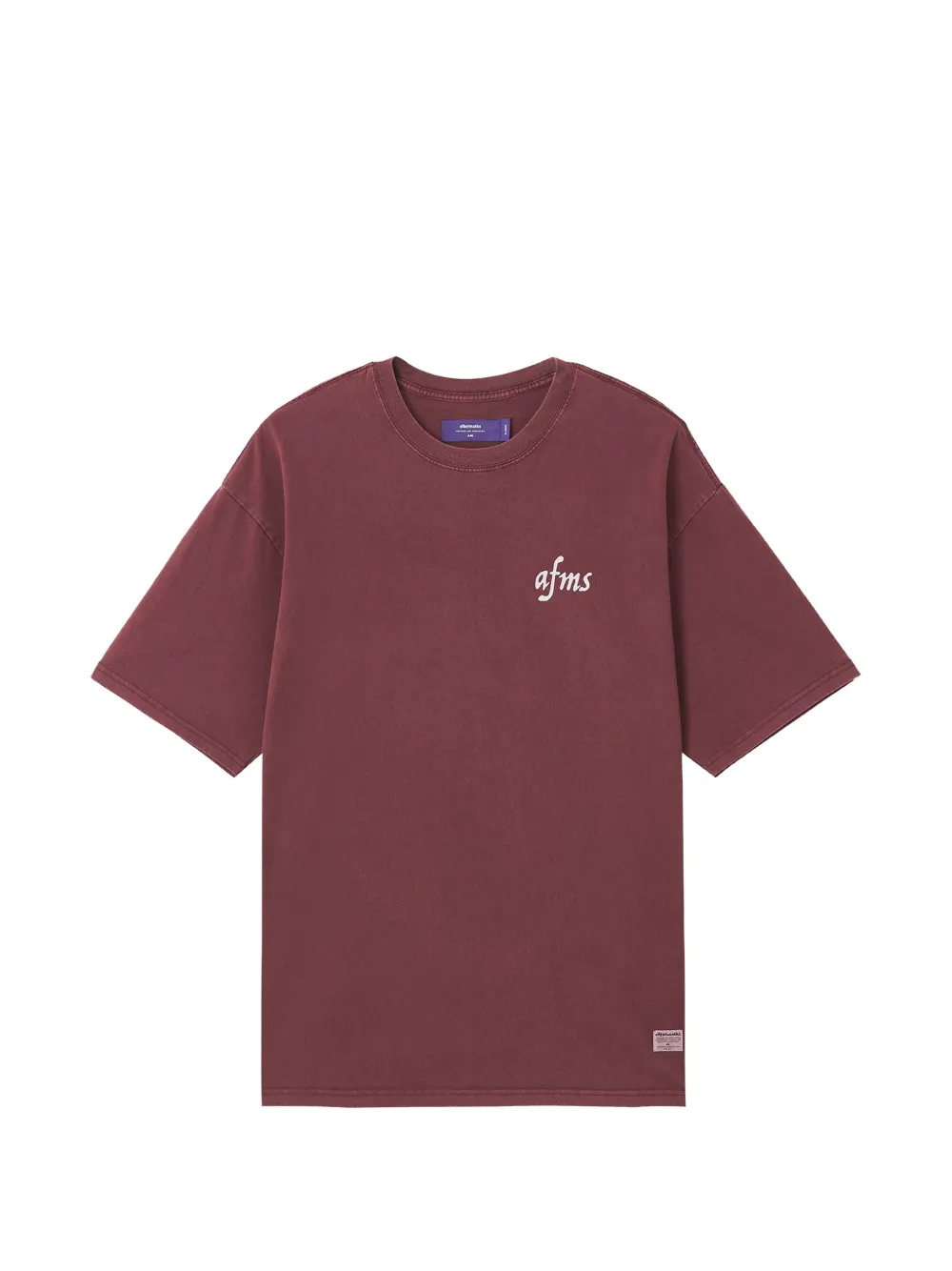 Aftermaths T-shirt Mit Elefantenstickerei In Red