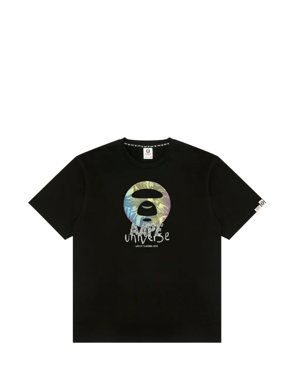 AAPE BY *A BATHING APE® T-shirt con grafica - Nero