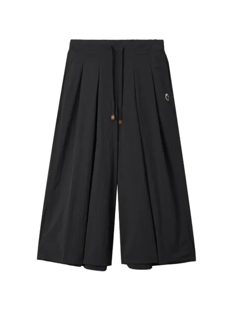 FINGERCROXX logo-embroidered drawstring trousers