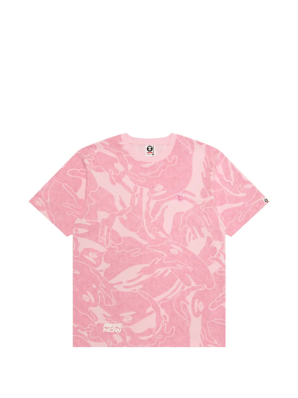 AAPE BY *A BATHING APE® T-shirt con stampa - Rosa