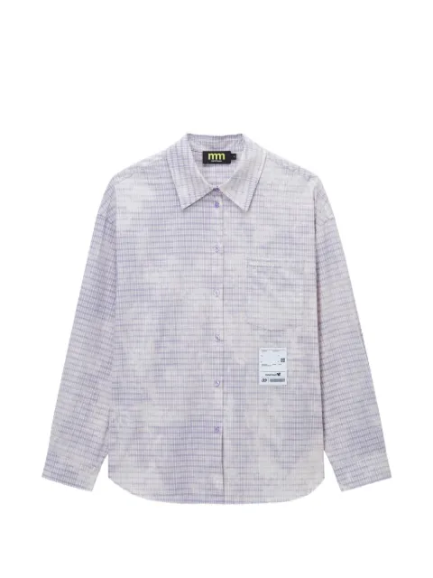 Mini Cream camisa a cuadros