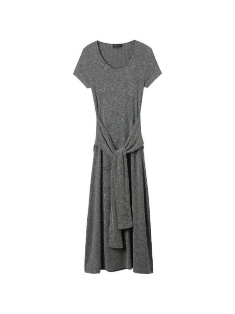 tout a coup tie-waist short-sleeve dress