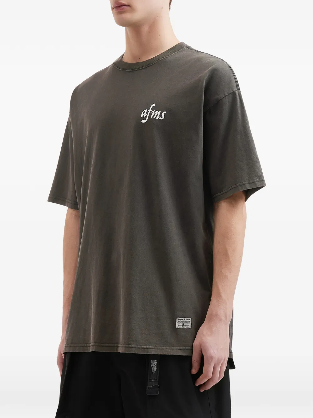  Aftermaths Patterned Short-sleeved T-shirt - Grey 