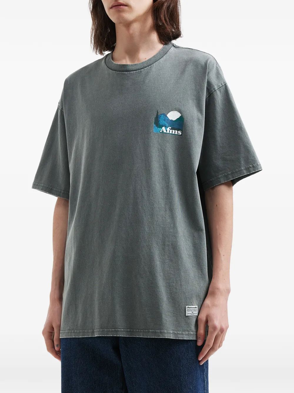  Aftermaths Landscape-print T-shirt - Grey 