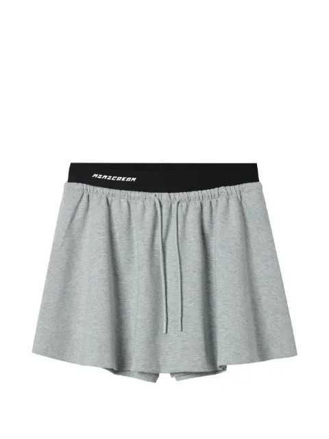 Mini Cream drawstring skirt