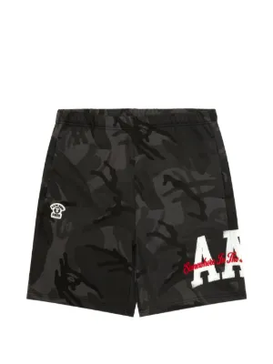 AAPE BY *A BATHING APE® カモフラージュ ショートパンツ | ブラック