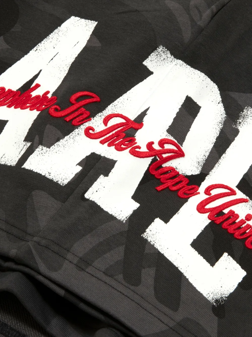 AAPE BY *A BATHING APE Shorts met camouflageprint Zwart