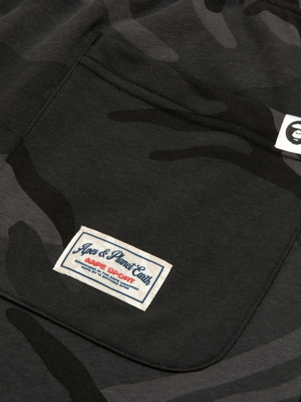 AAPE BY *A BATHING APE Shorts met camouflageprint Zwart