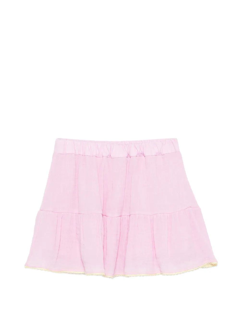 MSGM Kids tiered-hem skirt - Rosa