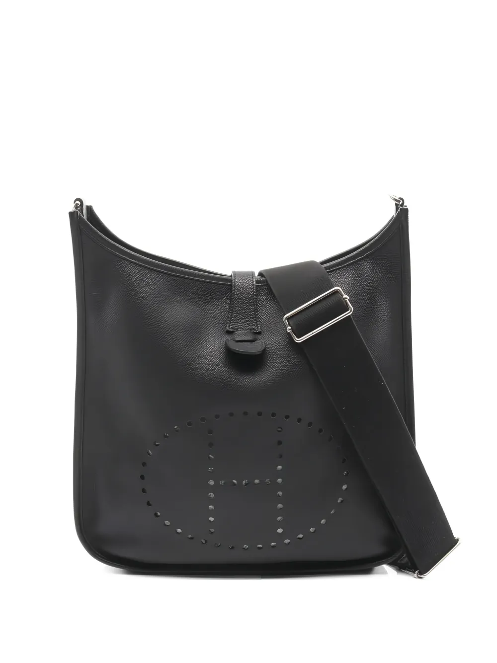 Hermès Pre-Owned GM Evelyn 3 leather shoulder bag - Nero