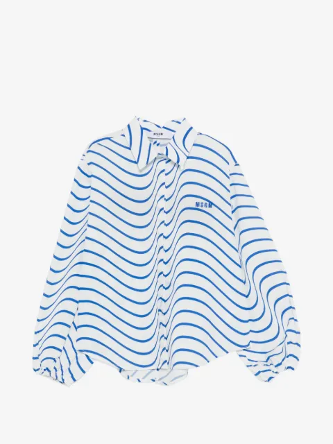 MSGM Kids patterned shirt