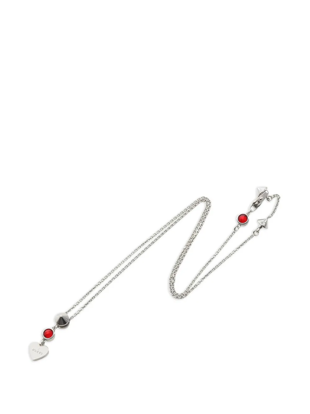 Gucci Pre-Owned Collana con pendente a cuore - Argento