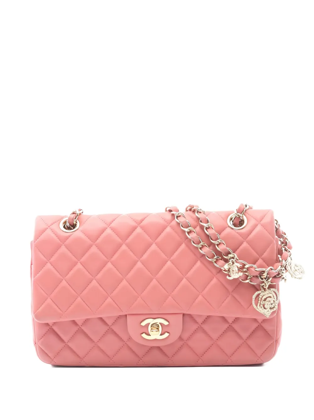 CHANEL Pre-Owned 2014 matelasse-quilting chain shoulder bag - Rosa