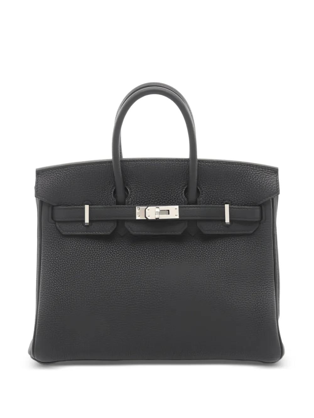 Hermès Pre-Owned 2021 25 Birkin leather tote bag - Nero