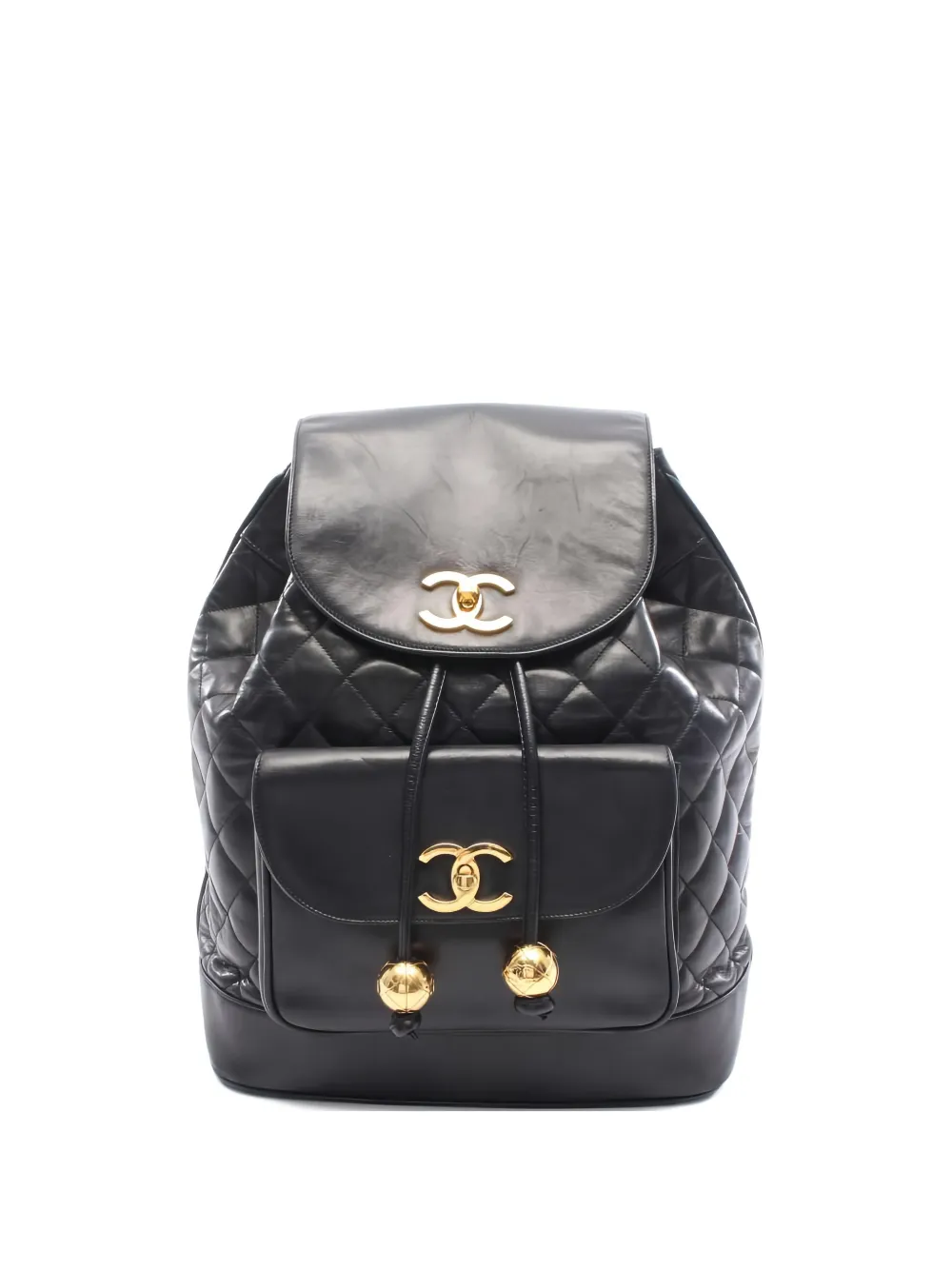 CHANEL Pre-Owned 1991-1994 quilted lambskin backpack - Nero