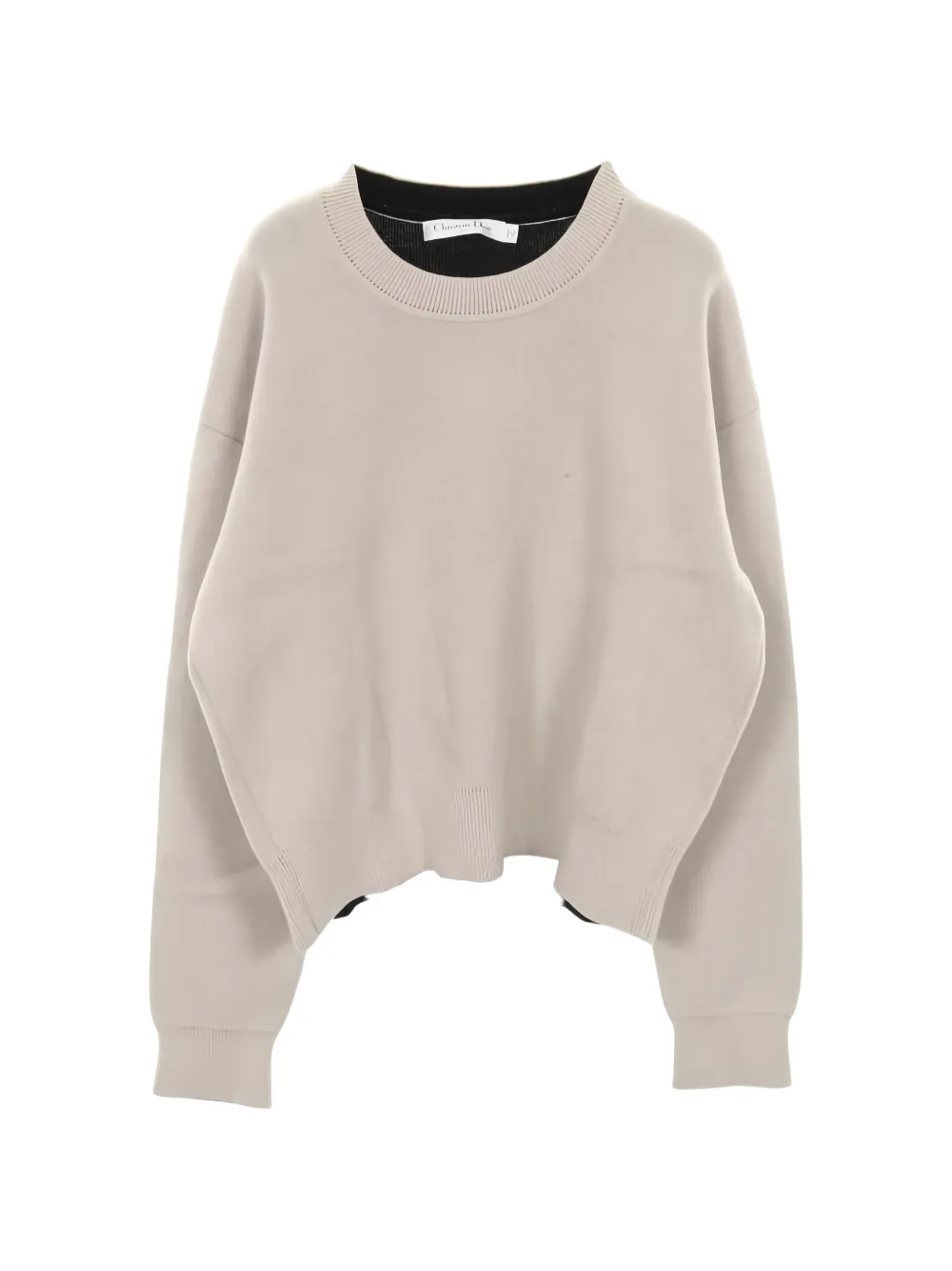 Pre-owned Dior J'a Boxy Knit Sweater In Neutral