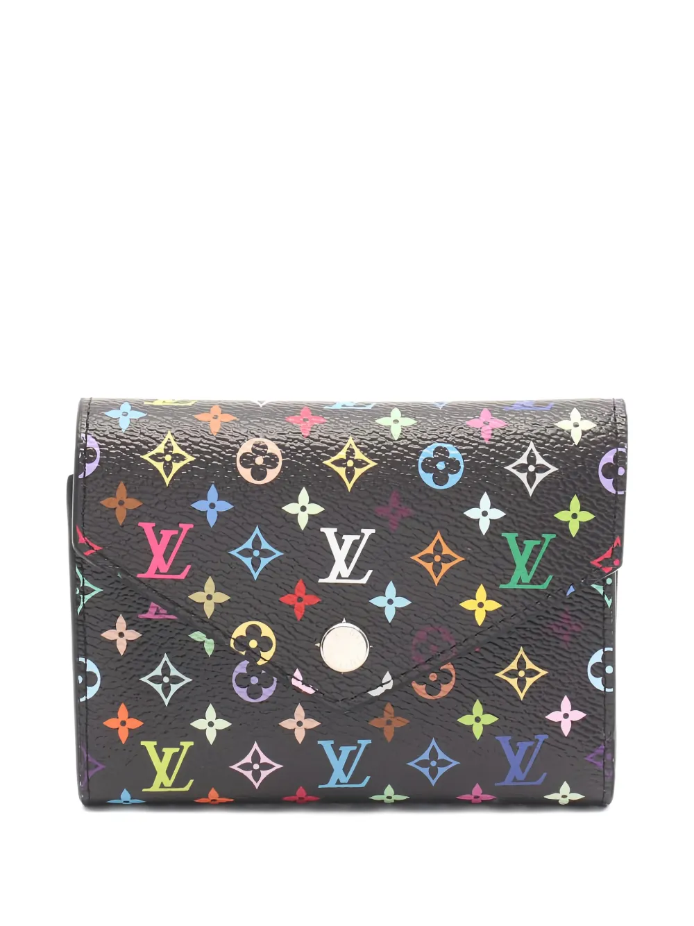 Louis Vuitton Pre-Owned x Murakami 2021 Portefeuille Victorine Monogram trifold wallet - Nero