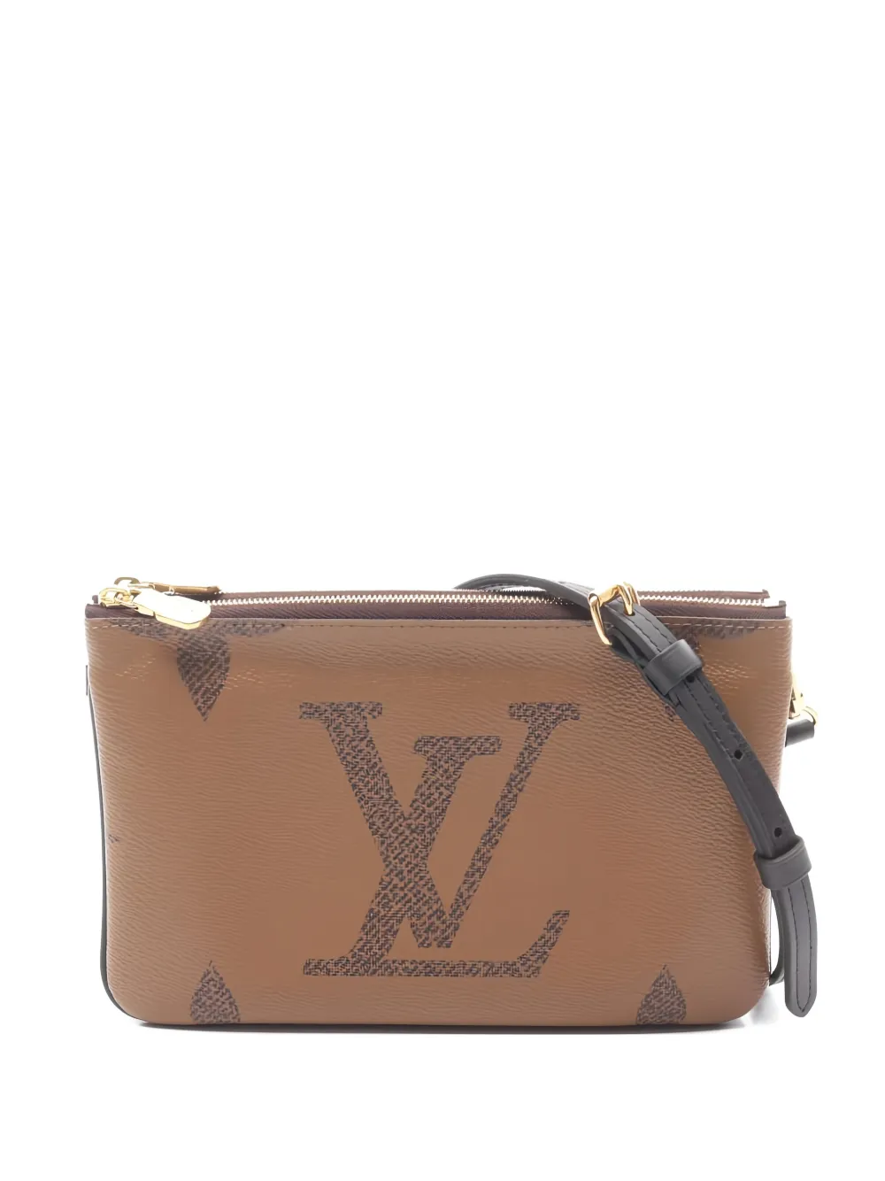 Louis Vuitton Pre-Owned 2010s Double Zip Pochette Monogram shoulder bag - Marrone