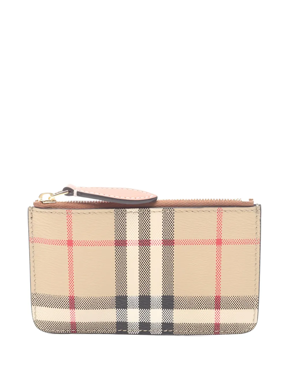 Burberry Pre-Owned Check leather zipped wallet - Toni neutri